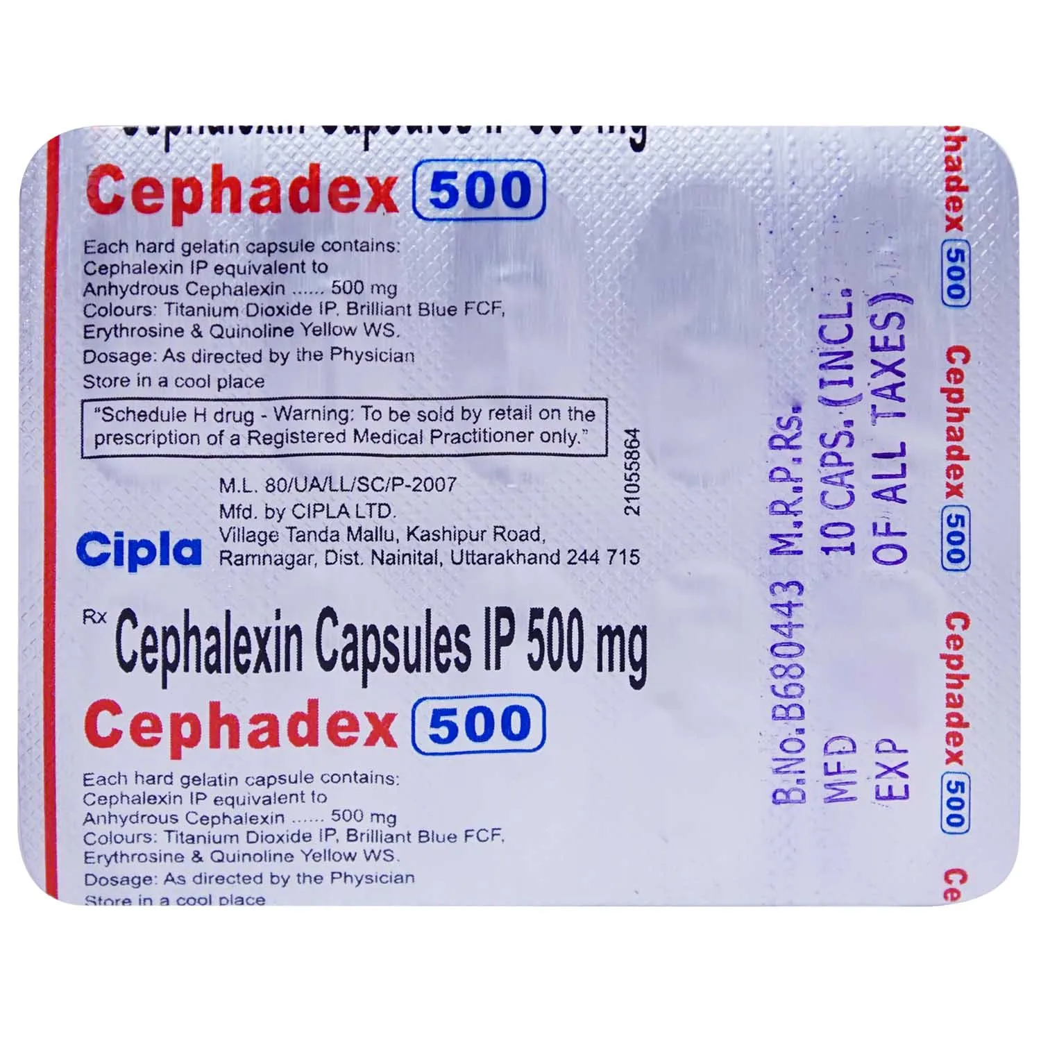 Cephadex 500 Capsule