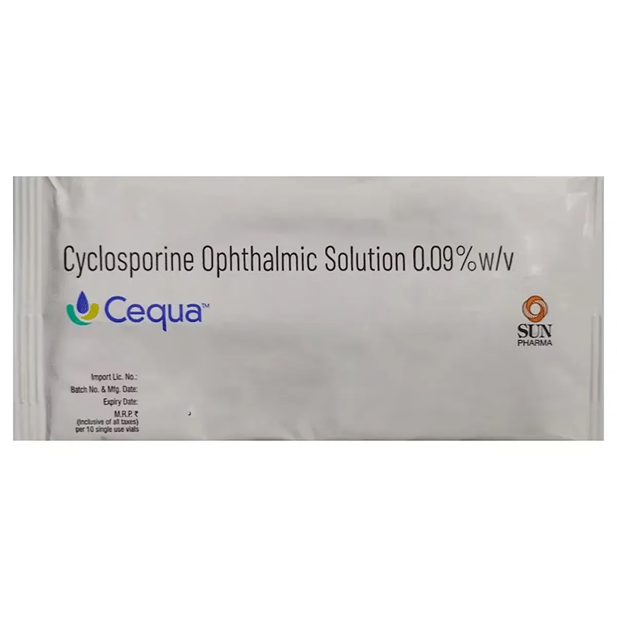 CEQUA OPHTHALMIC SOLN .9% 10`S