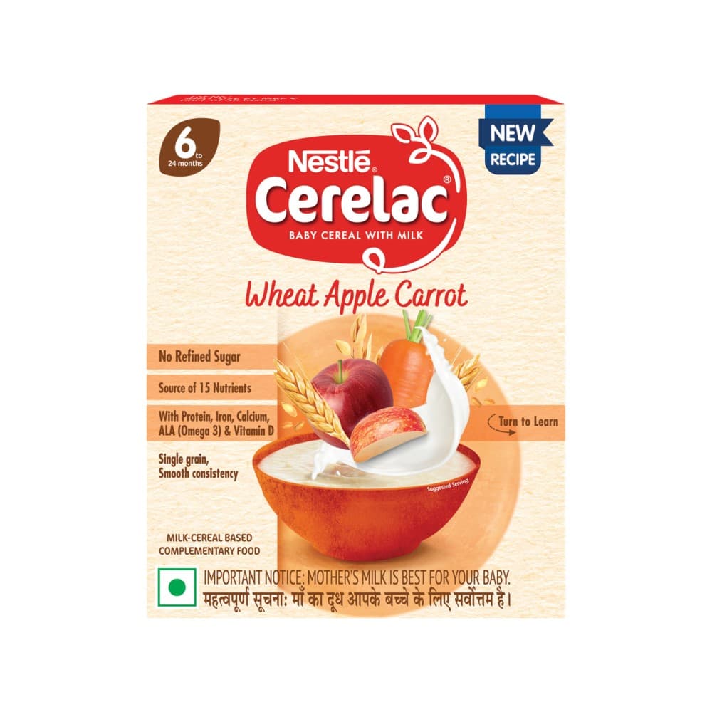 Cerelac Wheat Apple Carrot (6 To 24)