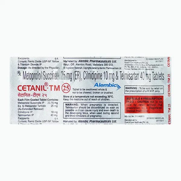 CETANIL TM 25 TAB
