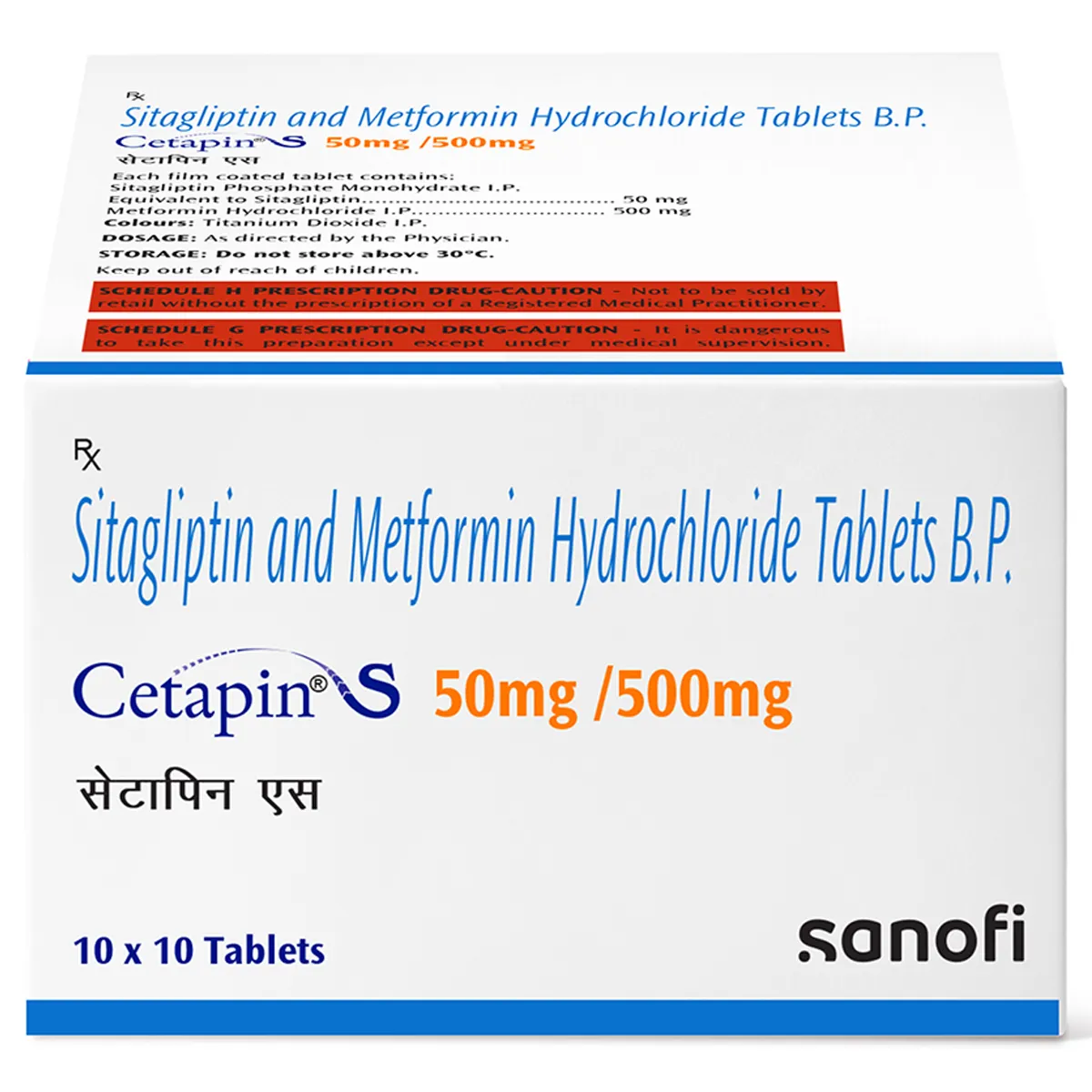 CETAPIN S 50/500 TAB