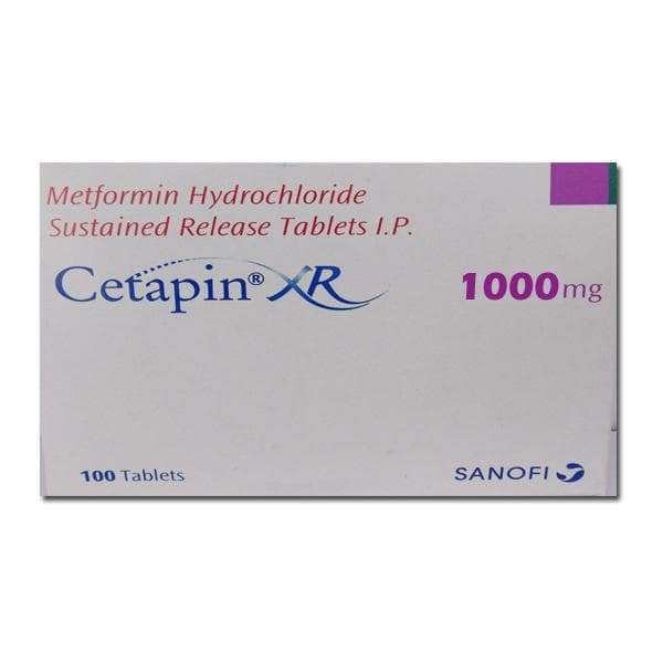 CETAPIN XR 1000MG TAB