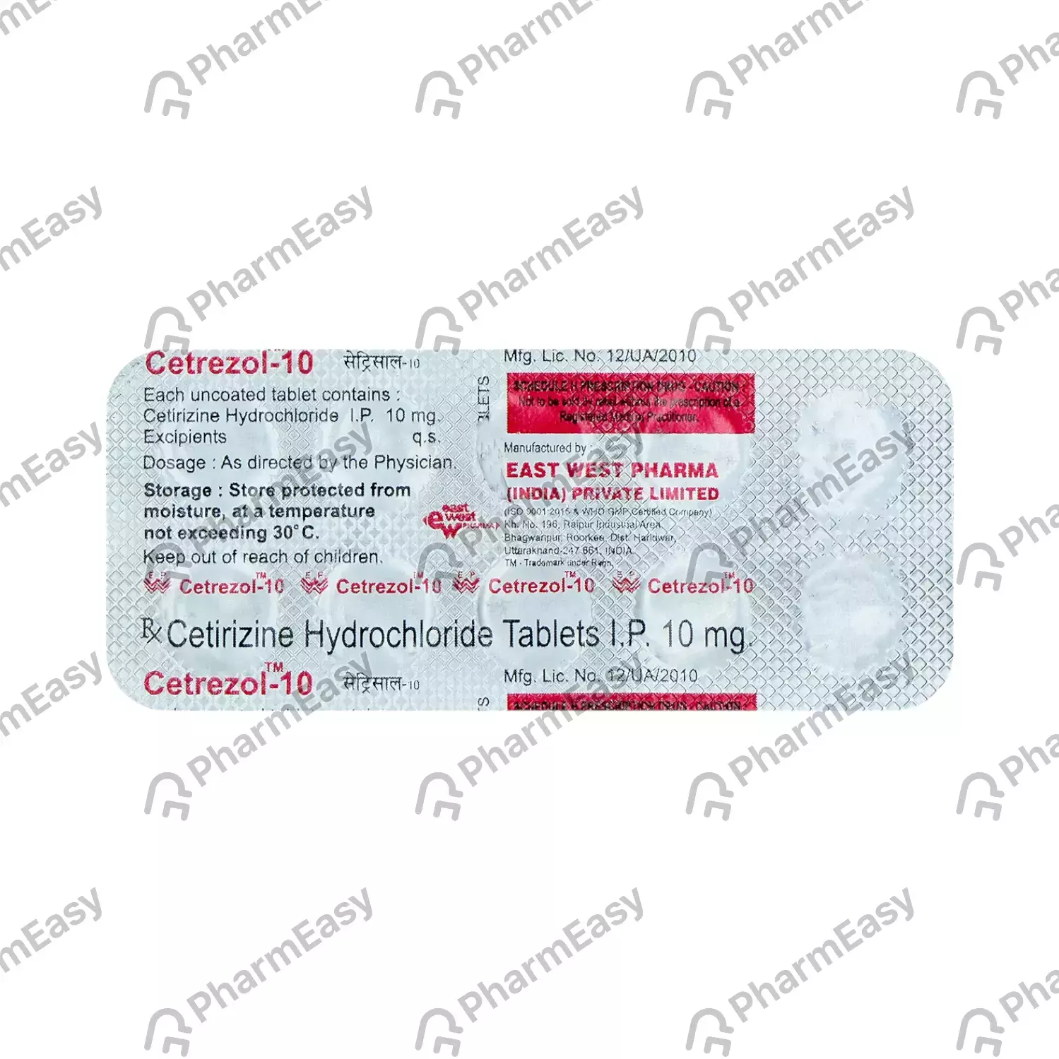 CETREZOL 10MG TAB