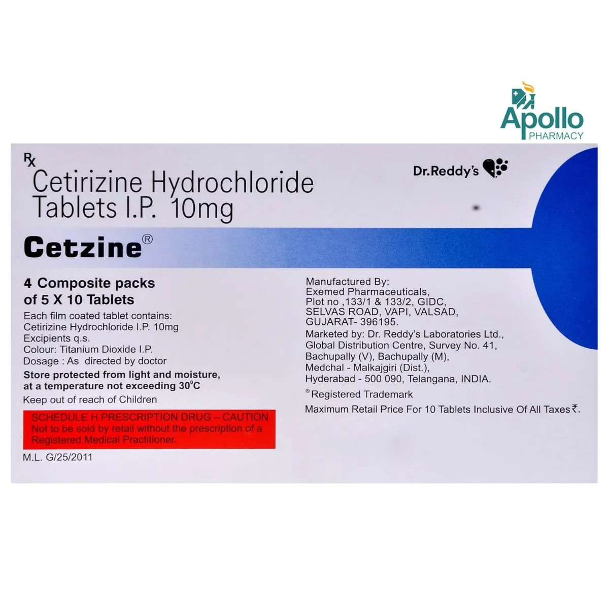 CETZINE A TAB