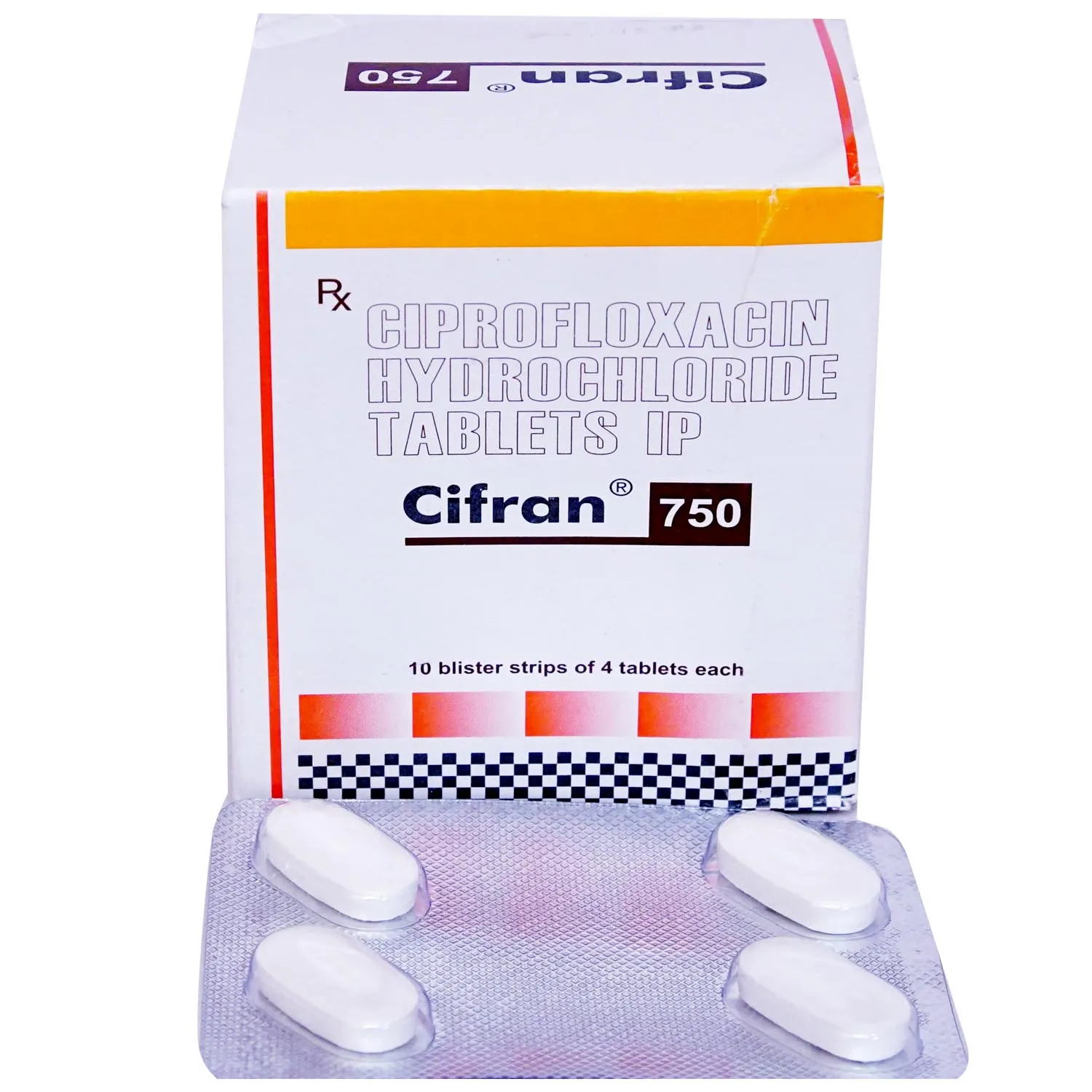 CIFRAN 750MG TAB 4`S