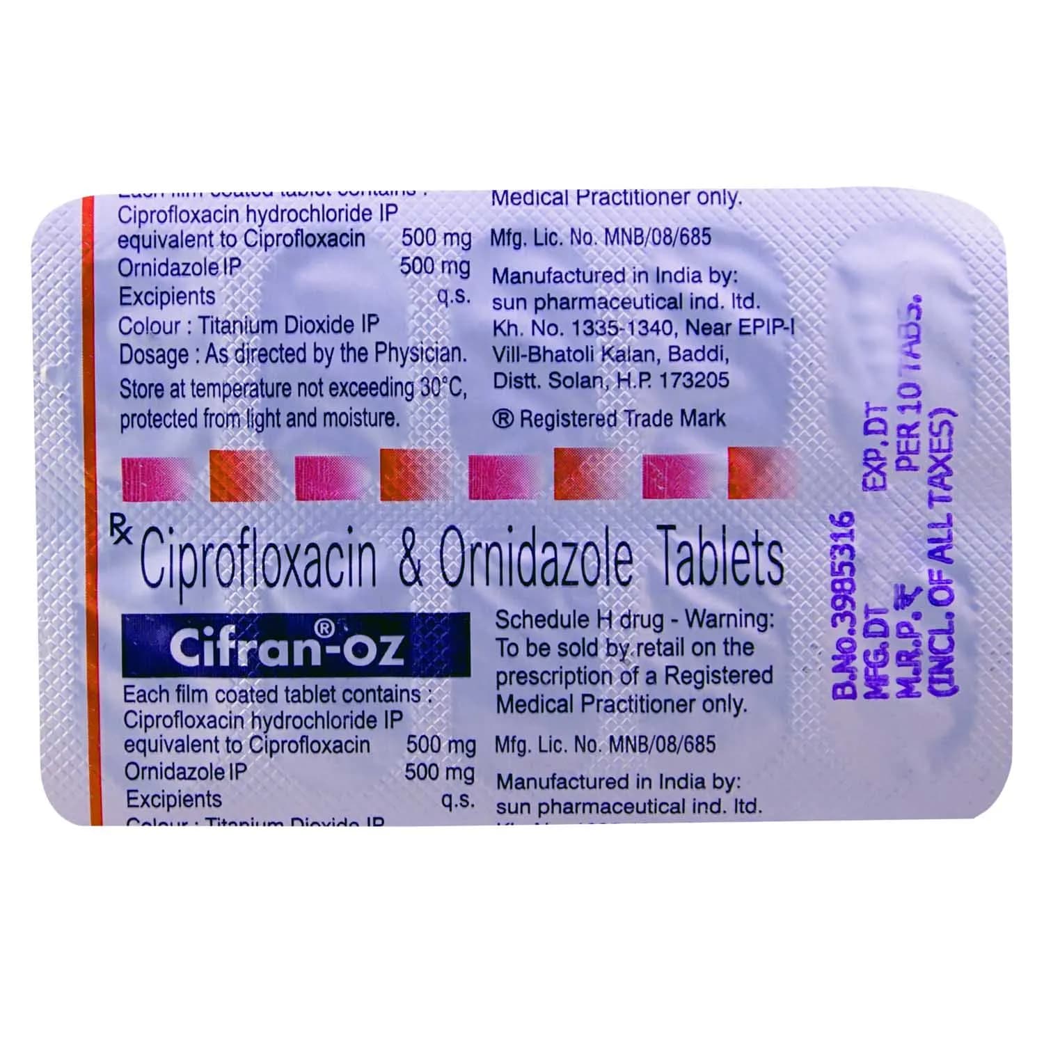 CIFRAN OZ TAB 10`S