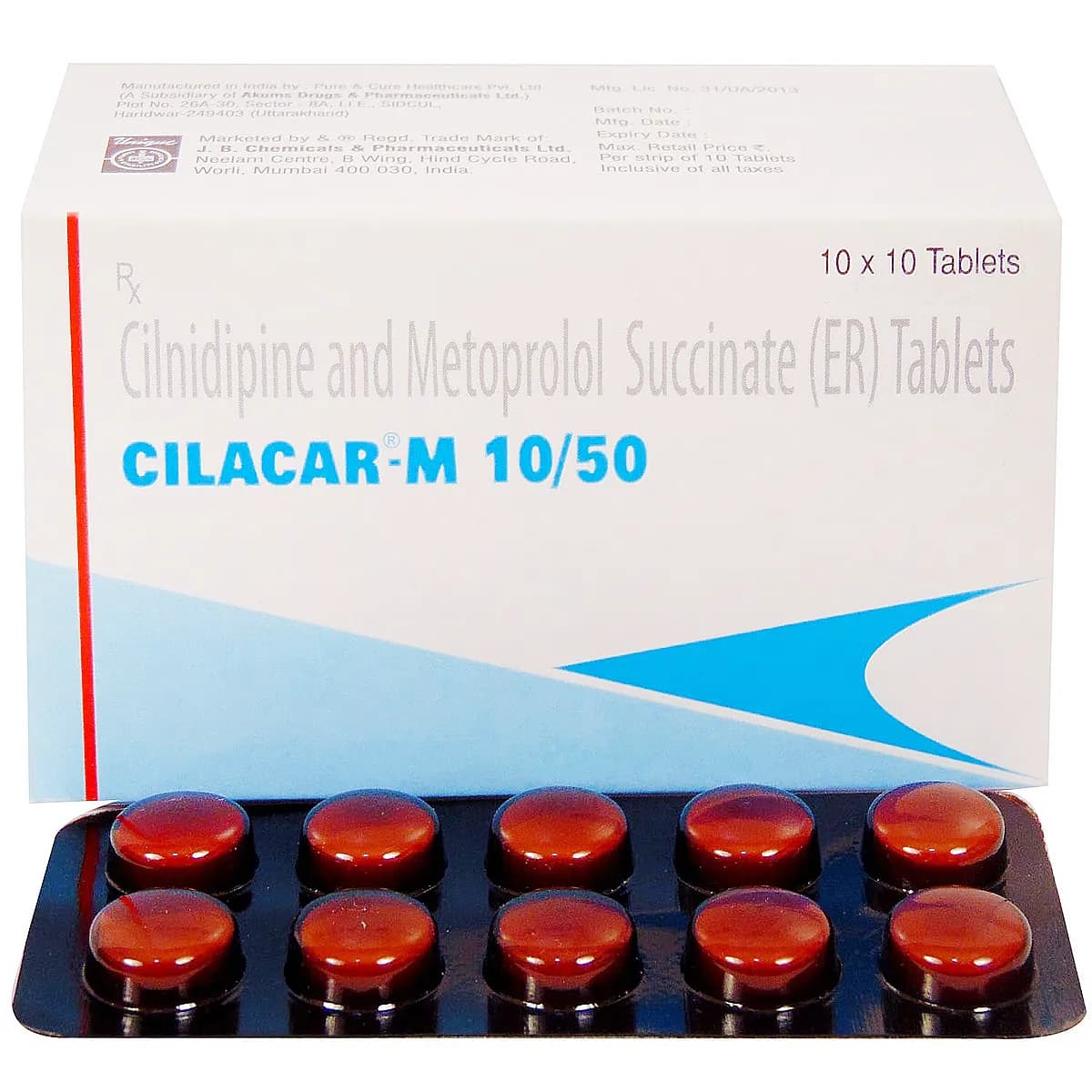 Cilacar M 10/50 Tablet