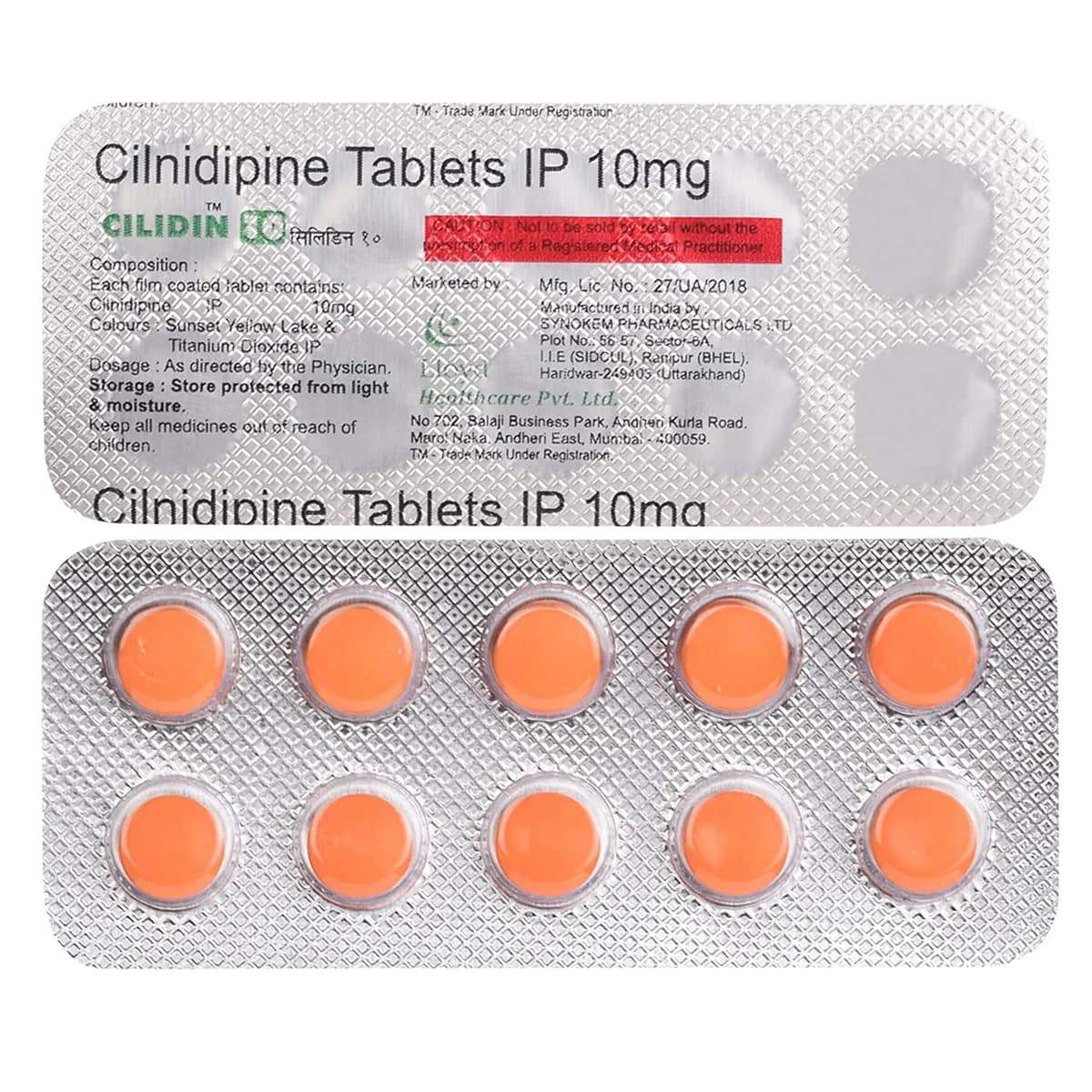 CILIDIN 10MG TAB