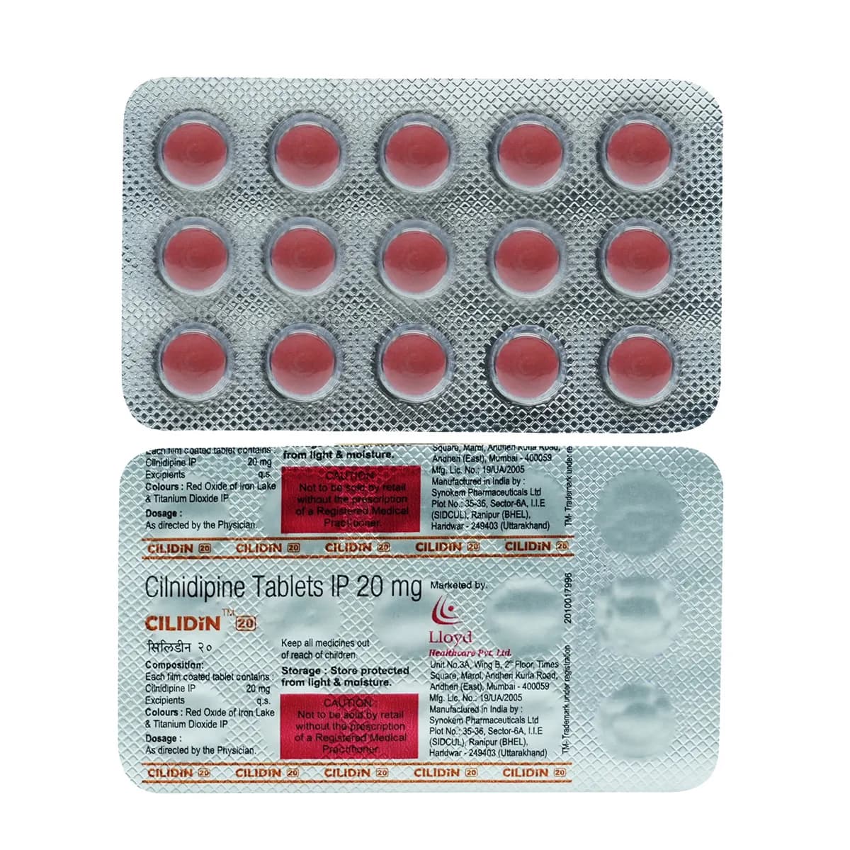 CILIDIN 20MG TAB 15`S