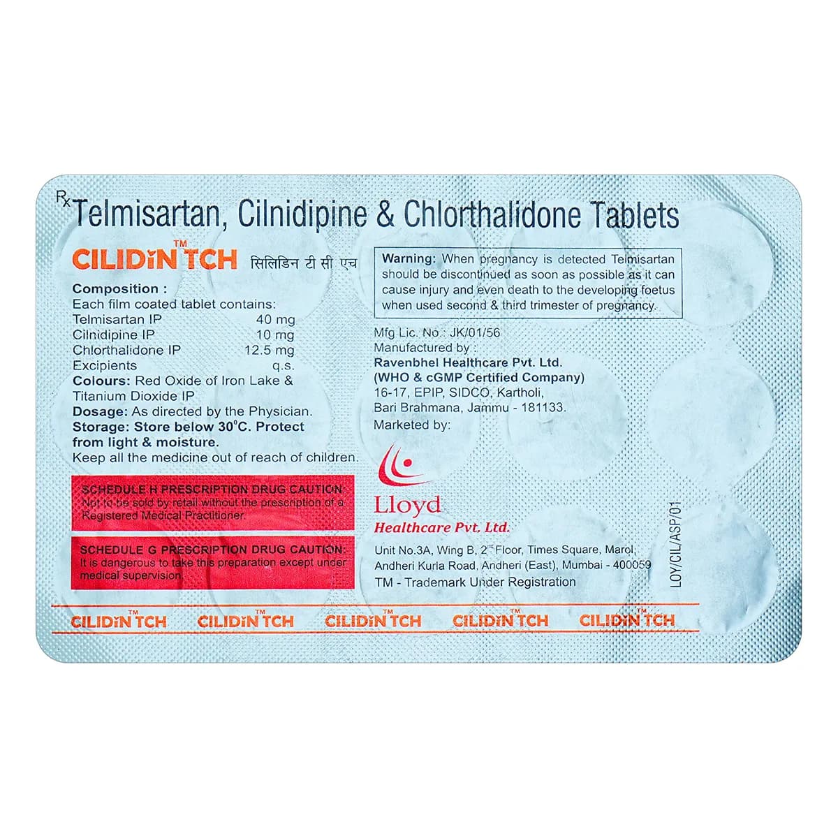CILIDIN TCH TAB