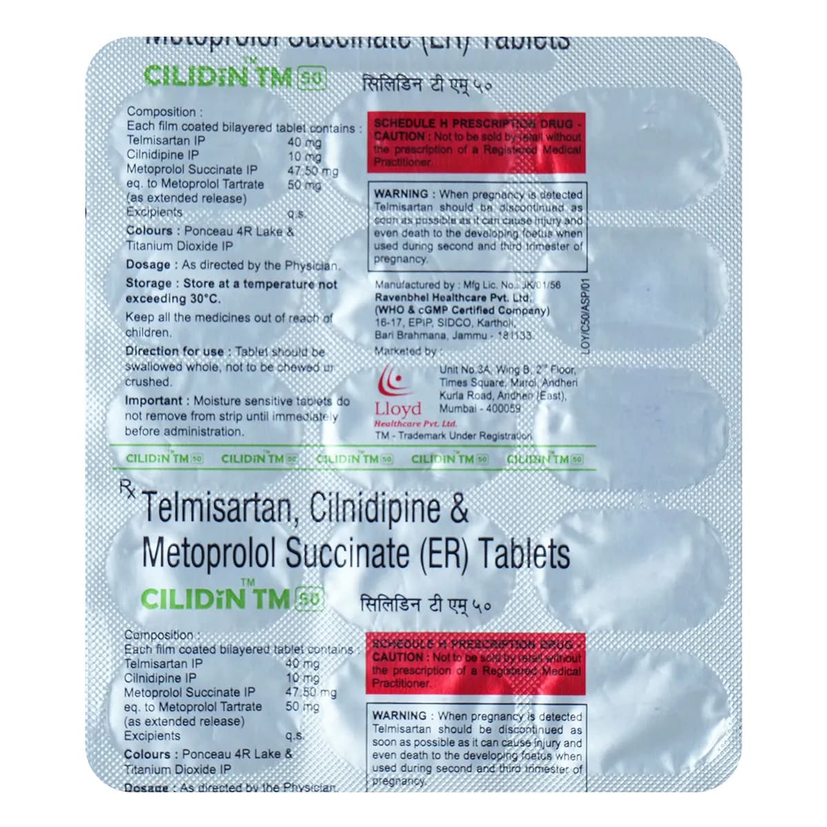CILIDIN TM 50 TAB
