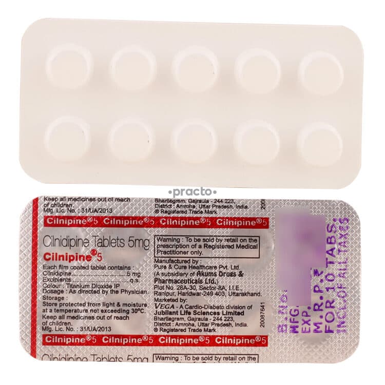 CILNIPINE 5MG TAB