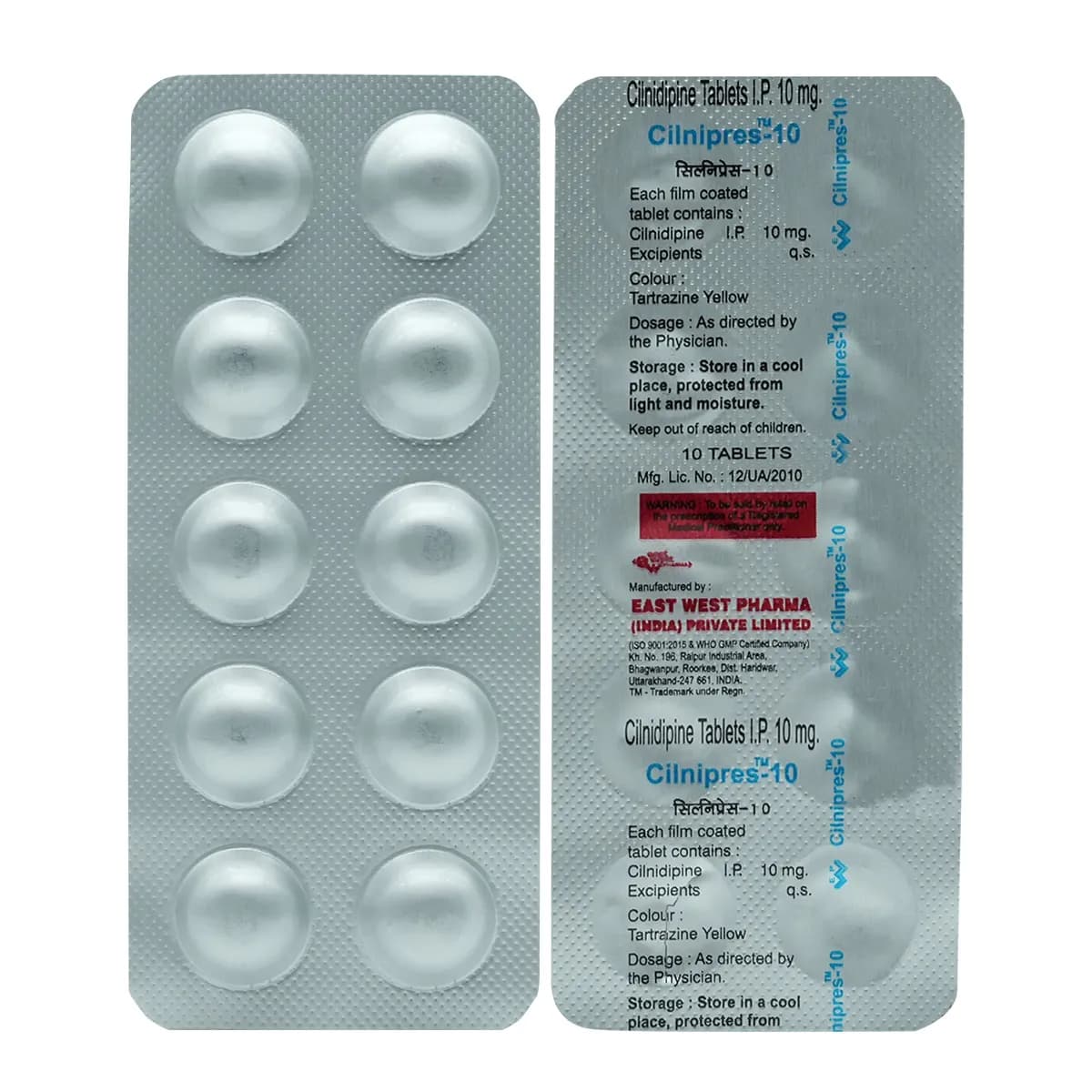 CILNIPRES-M 10/25MG TAB