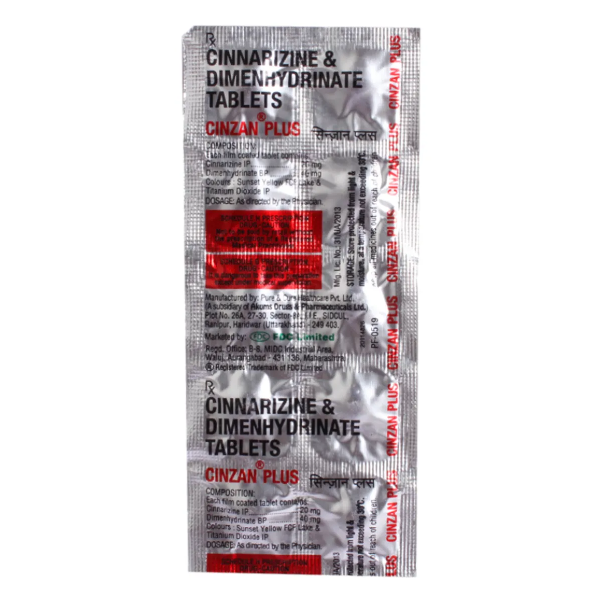 CINZAN PLUS TAB