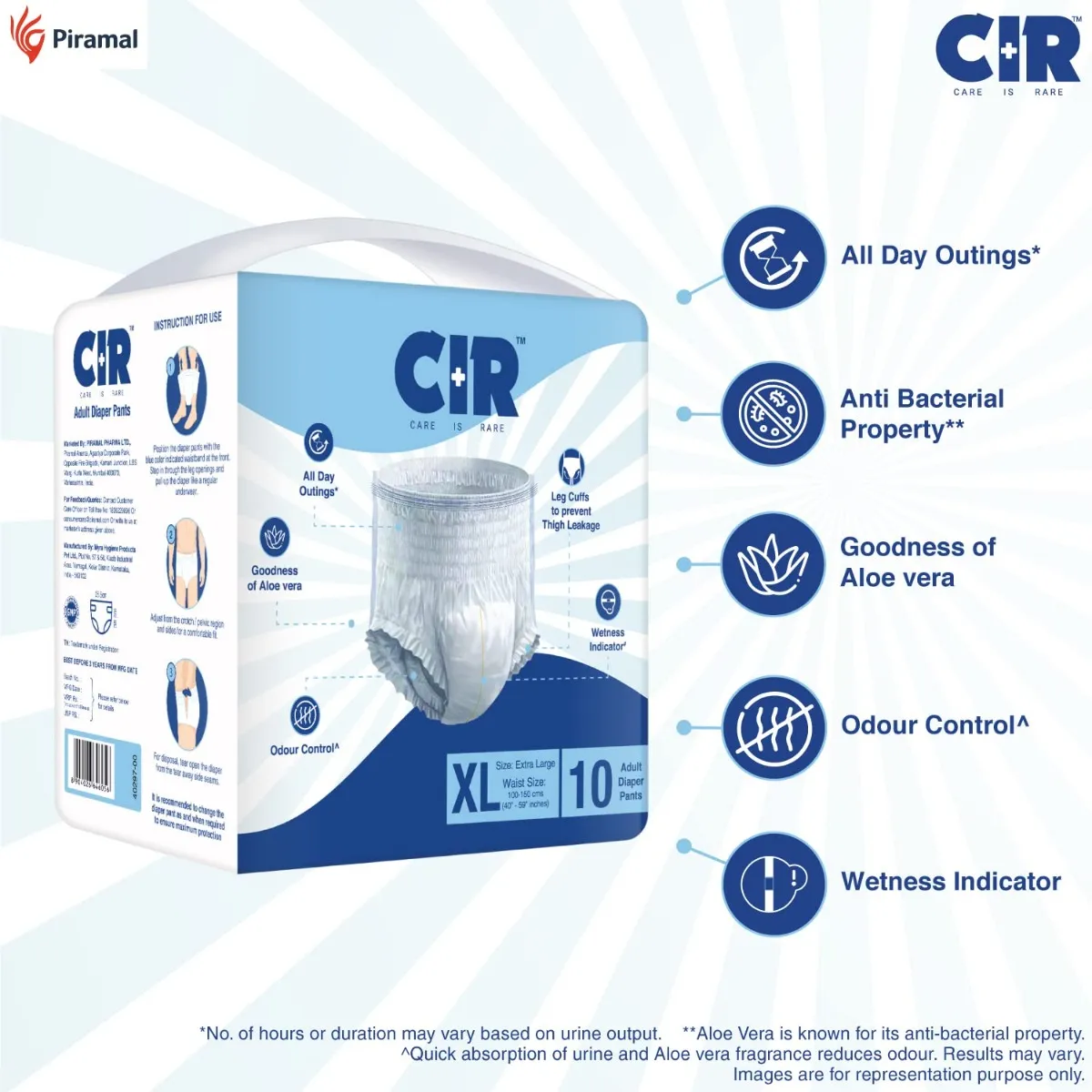 CIR ADULT DIAPER PANTS XL