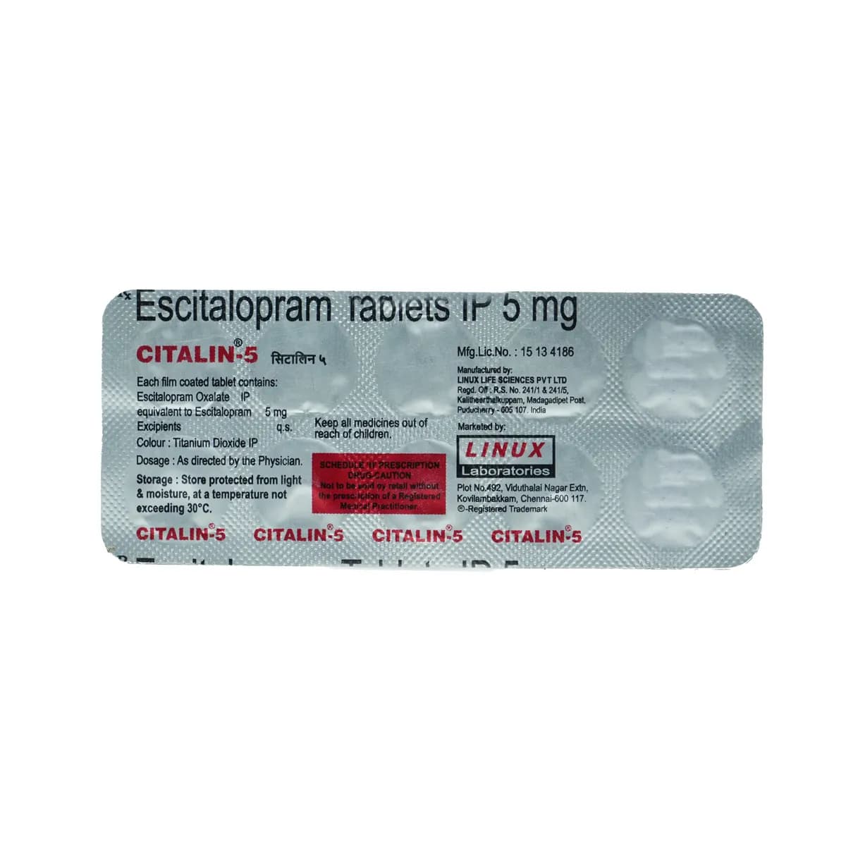 CITALIN-5MG TAB