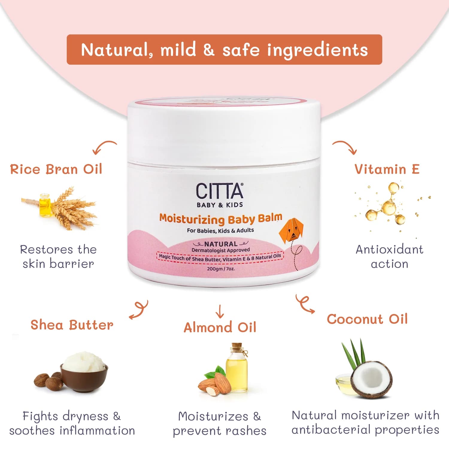 CITTA MOIST.BABY BALM 200GM