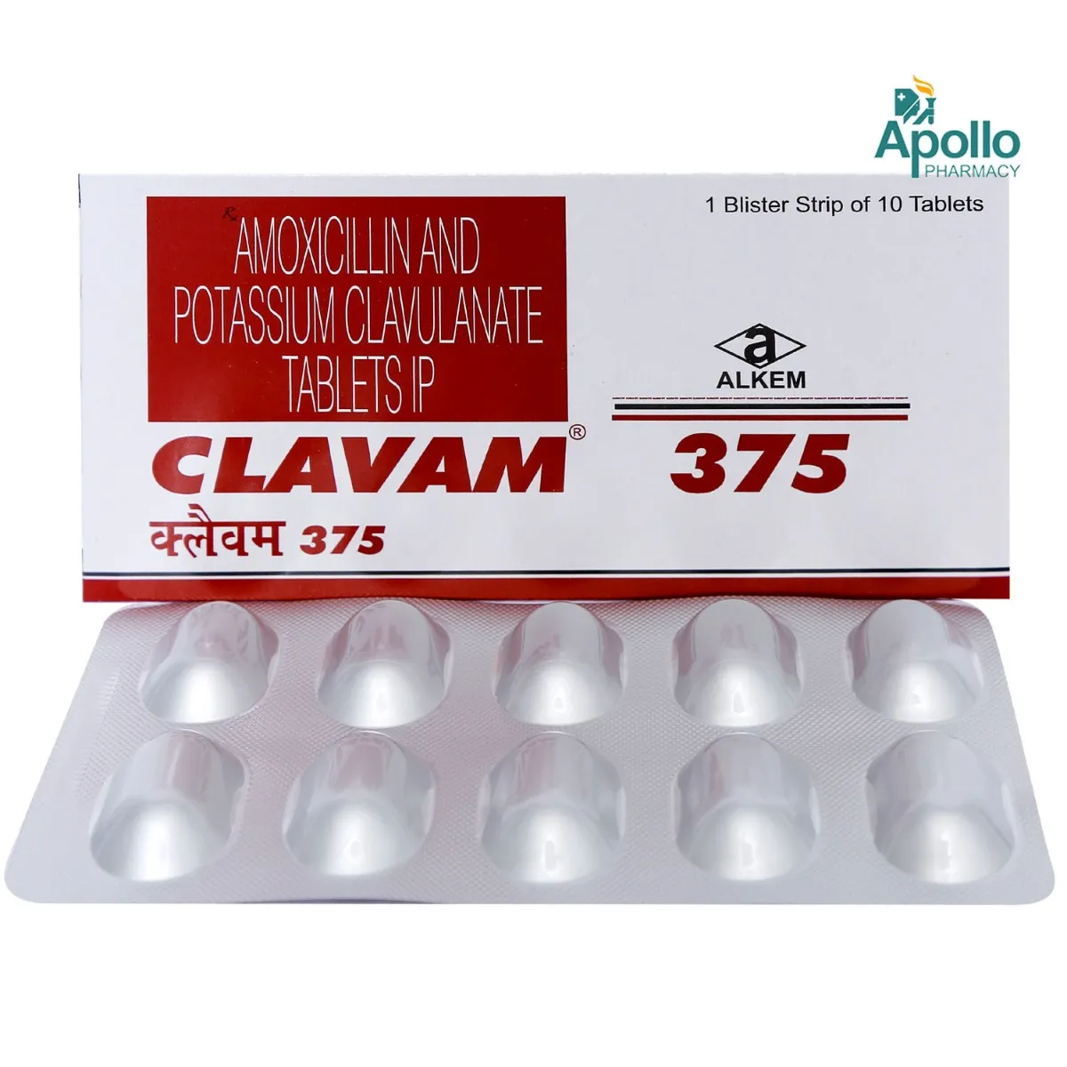 CLAVAM 375MG 10`S