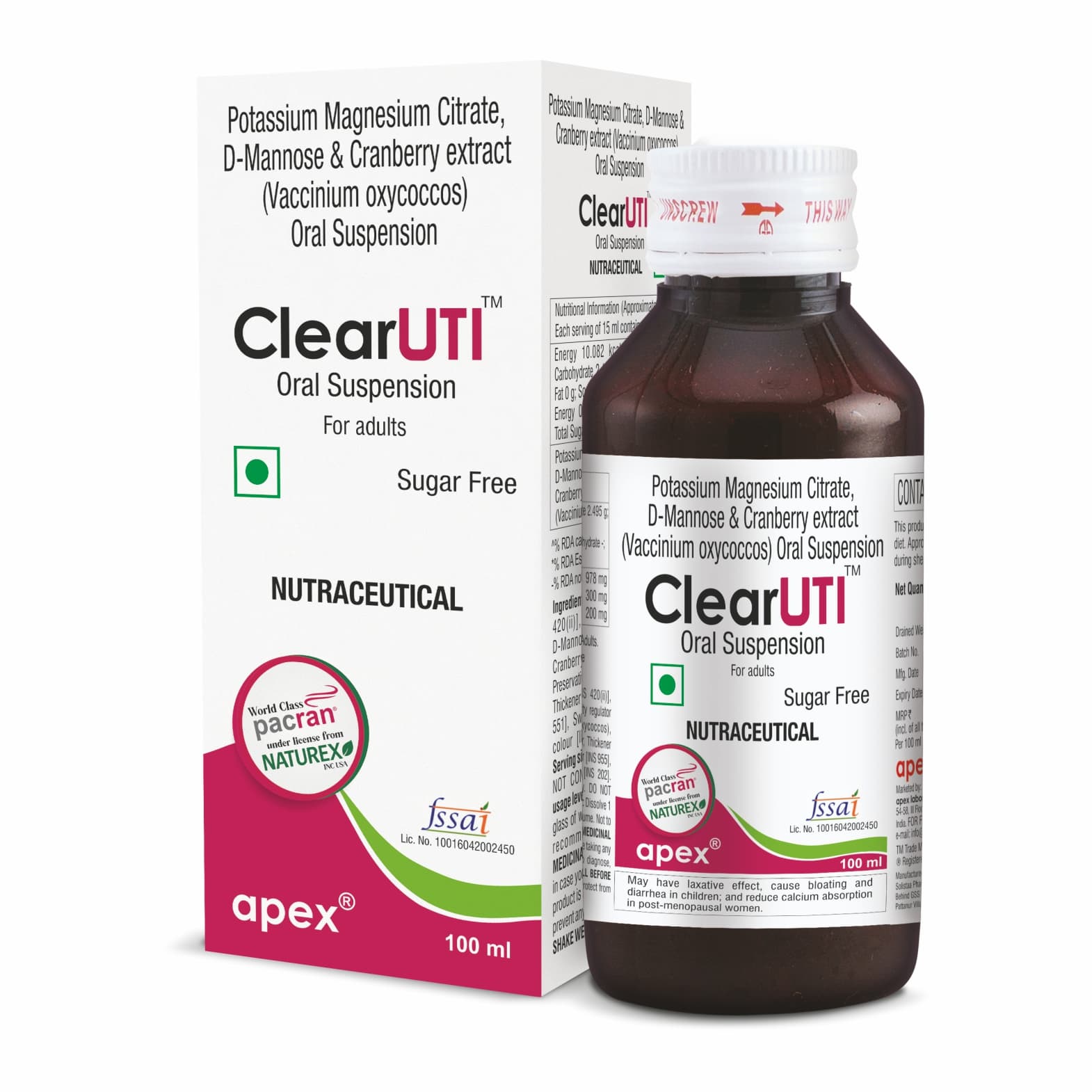 CLEAR UTI ORAL SUSPN