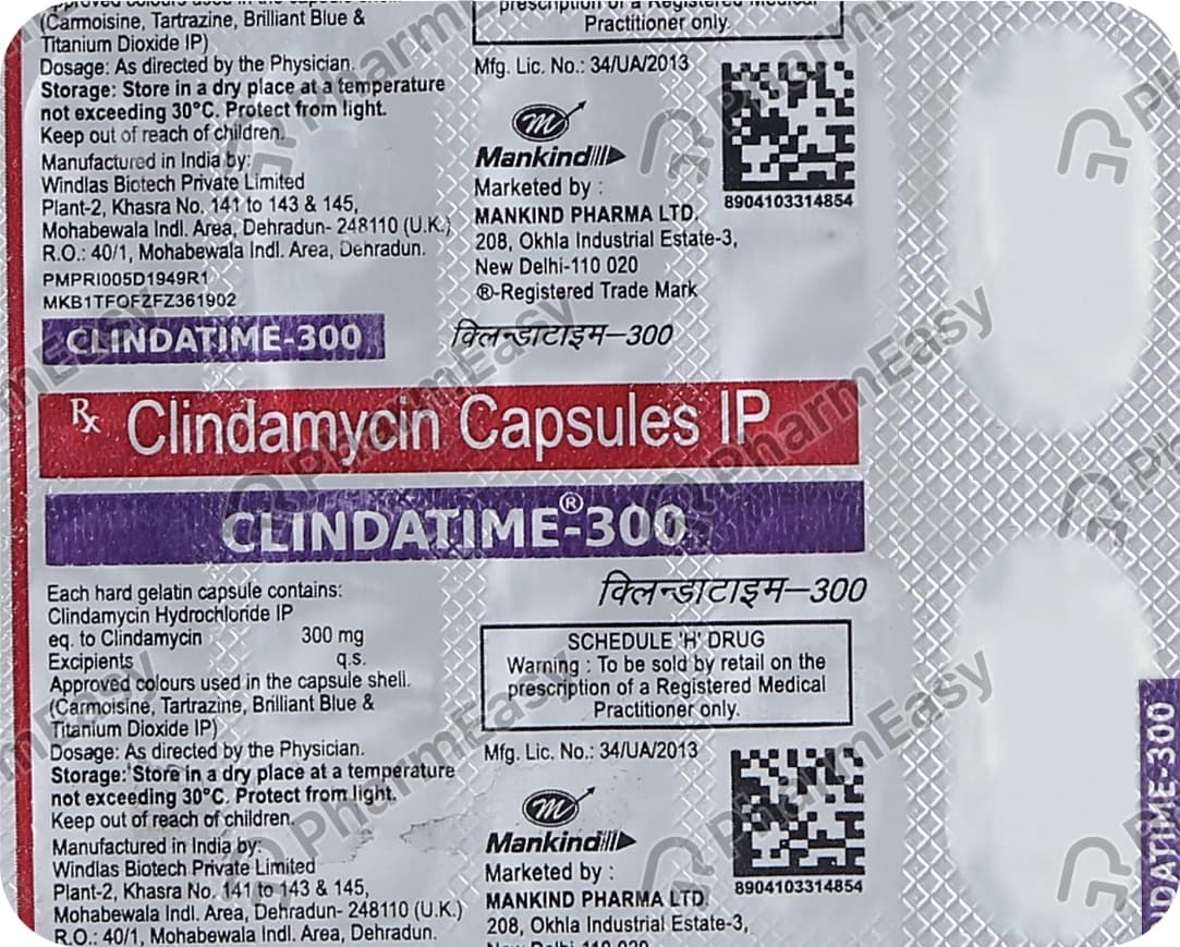 CLINDATIME 300MG CAPS