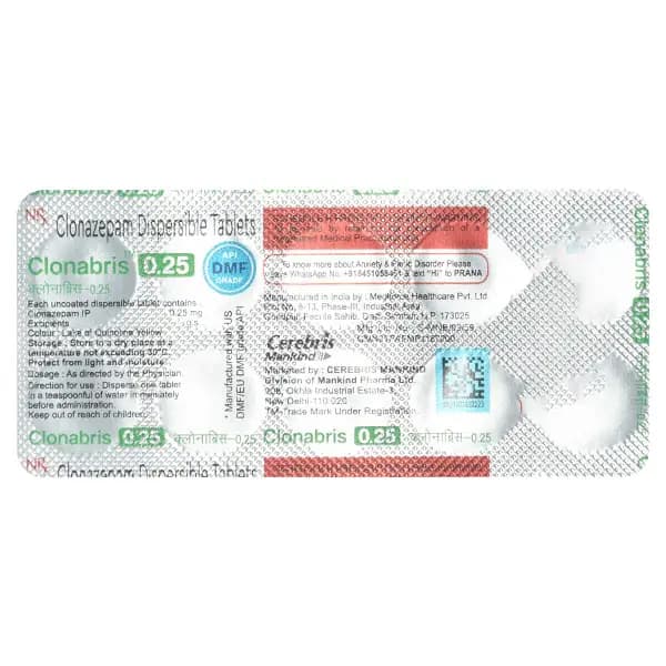 CLONABRIS 0.25 TAB