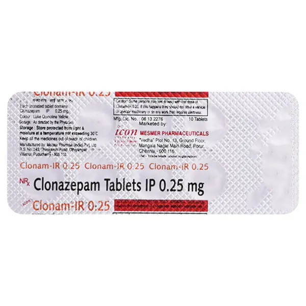 CLONAM IR 0.25MG
