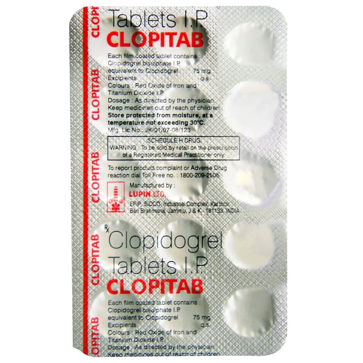 CLOPITON 75MG TAB