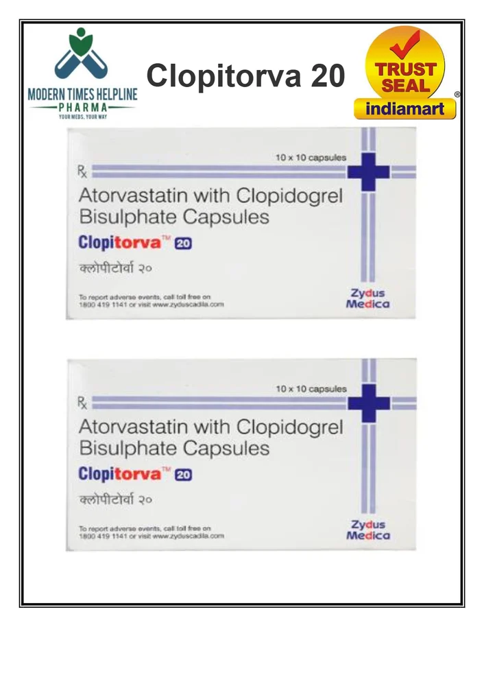 CLOPITORVA 20MG CAP