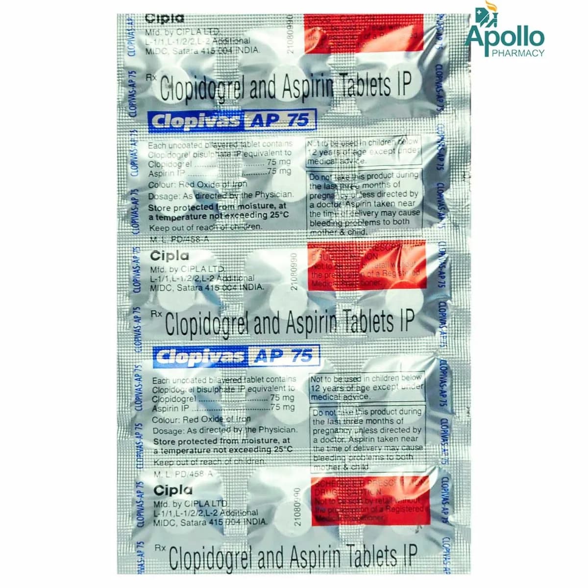 CLOPIVAS AP 75