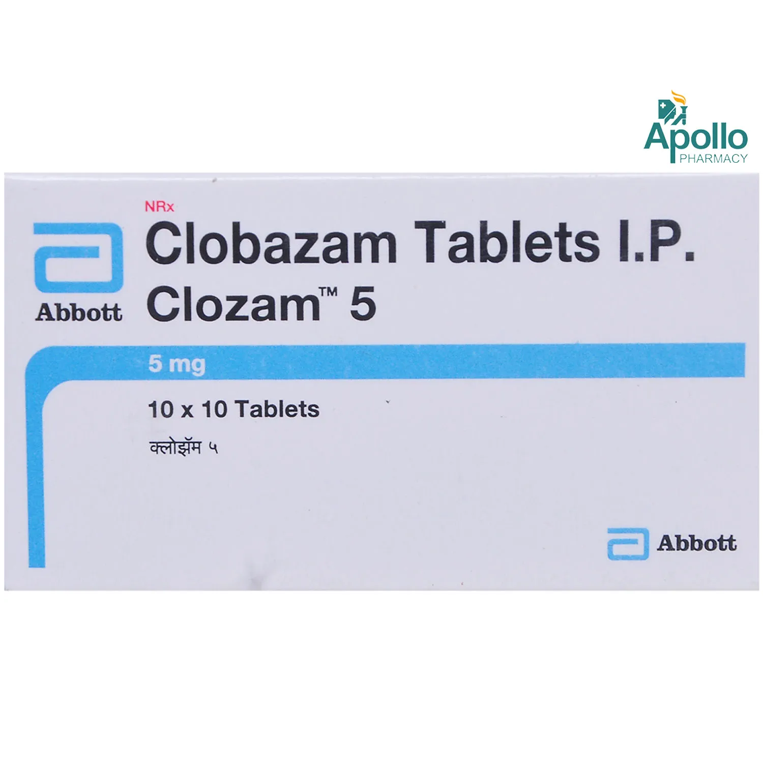 CLOZAM 5MG TAB 10`S