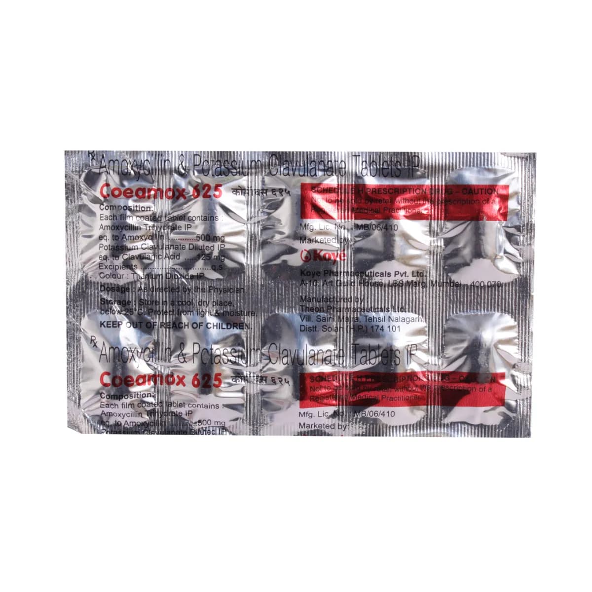 COEAMOX 625MG TAB