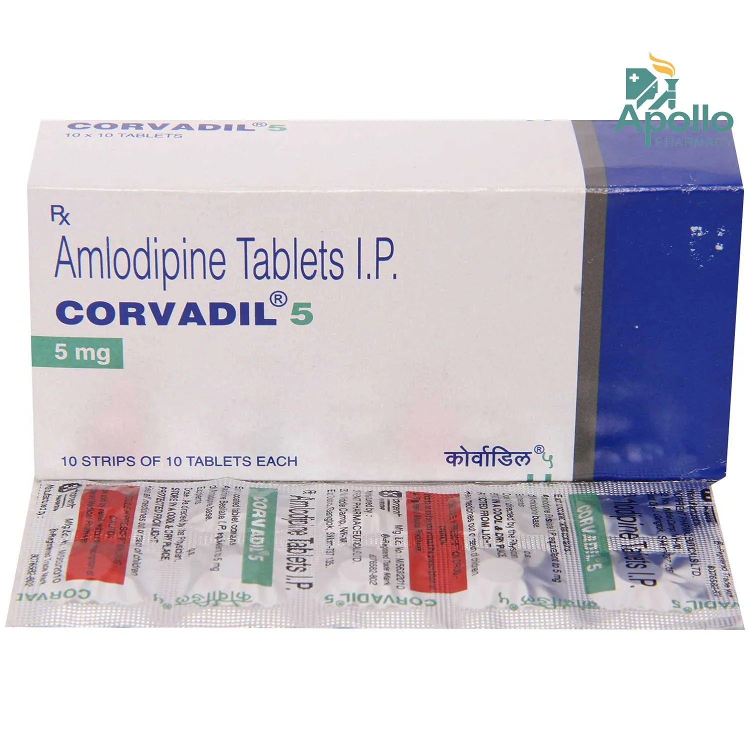 CORVADIL 5MG 10`S