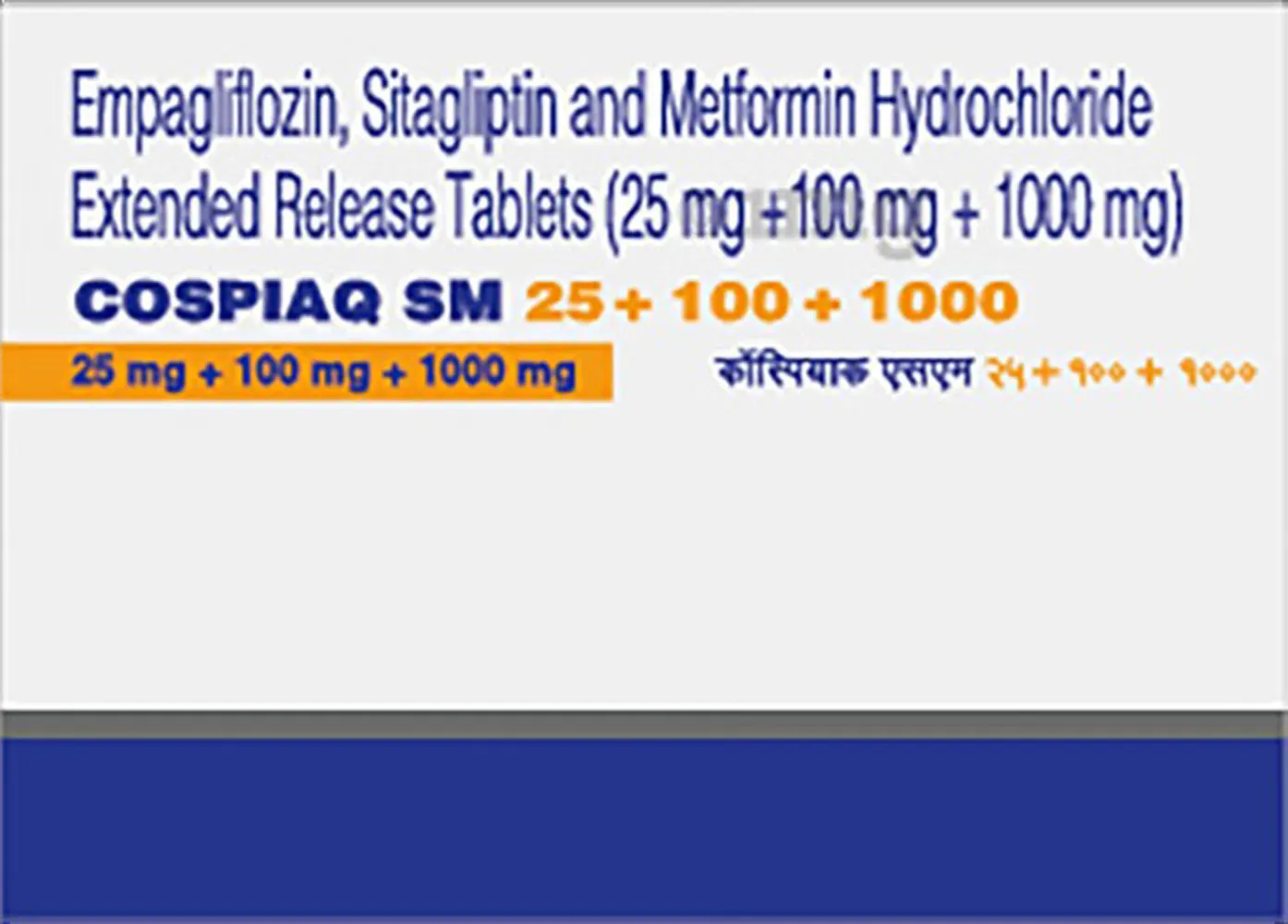 COSPIAQ M 25+1000MG TAB