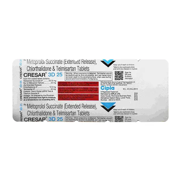 CRESAR 3D 25MG TAB