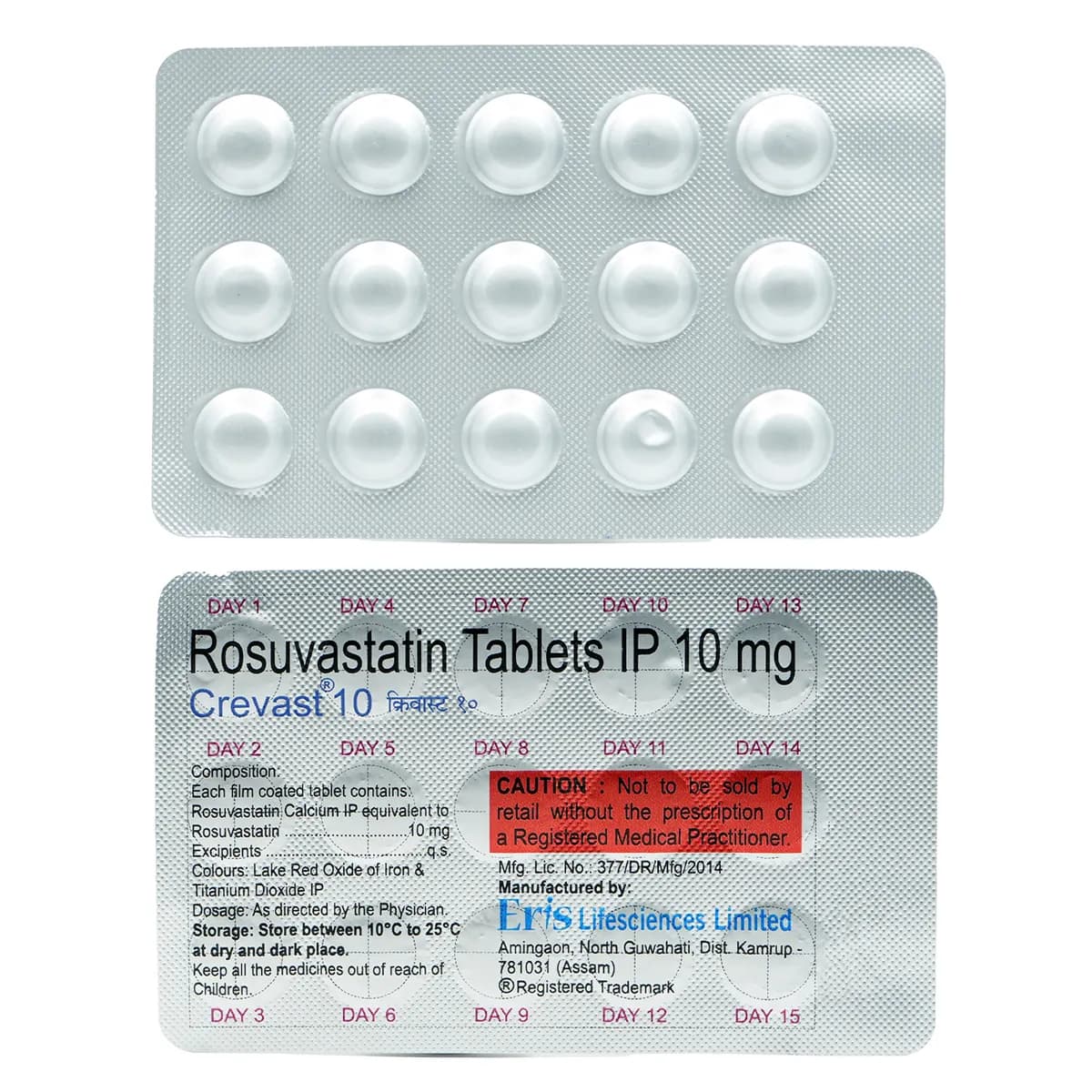 CREVAST 10MG 15`S