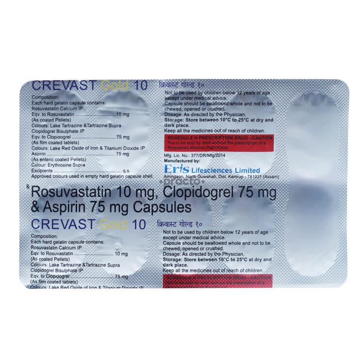 CREVAST GOLD 10 CAPS 15`S