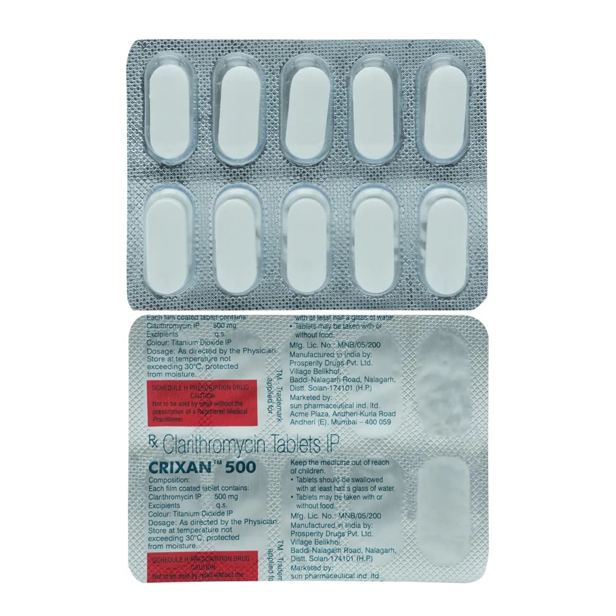 CRIXAN 500MG TAB