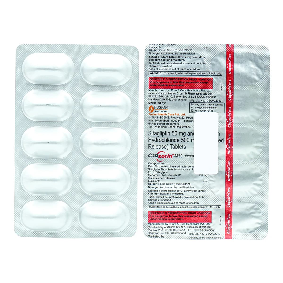 CTASORIN-M 50 TAB