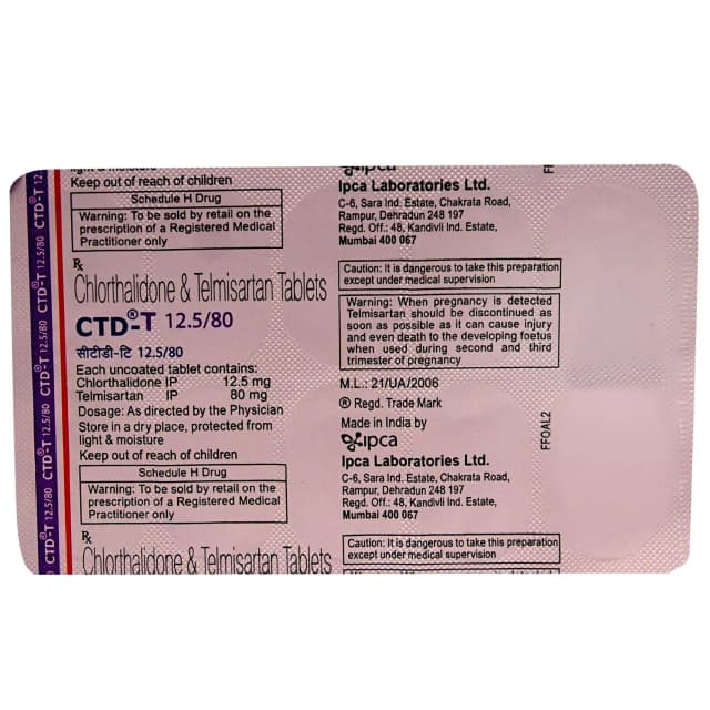 Ctd 12.5MG Tab