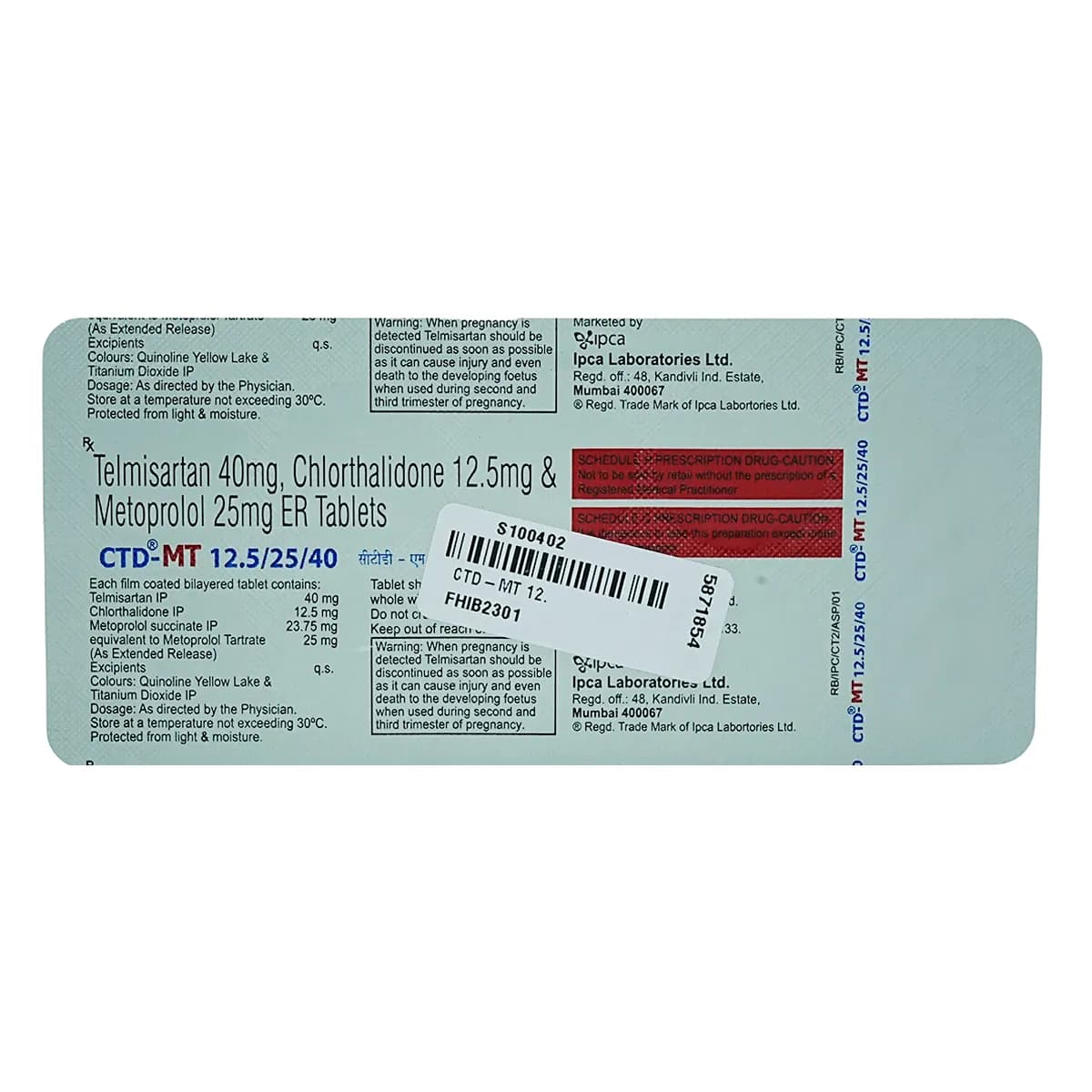 CTD MT 12.5/25/40