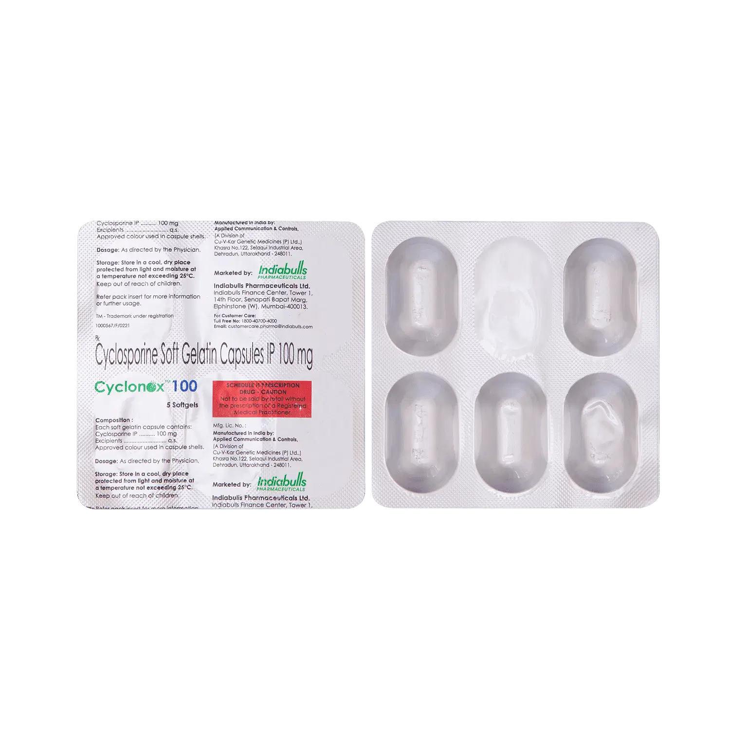 CYCLONOX 100MG TAB