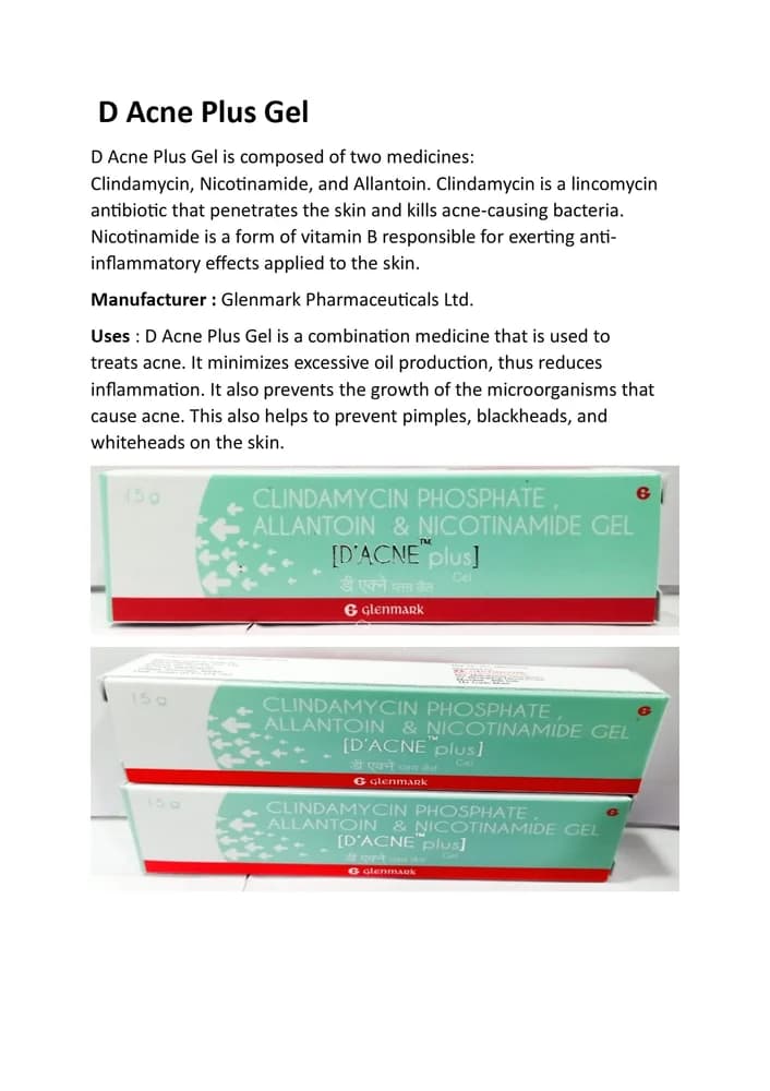 D ACNE PLUS GEL