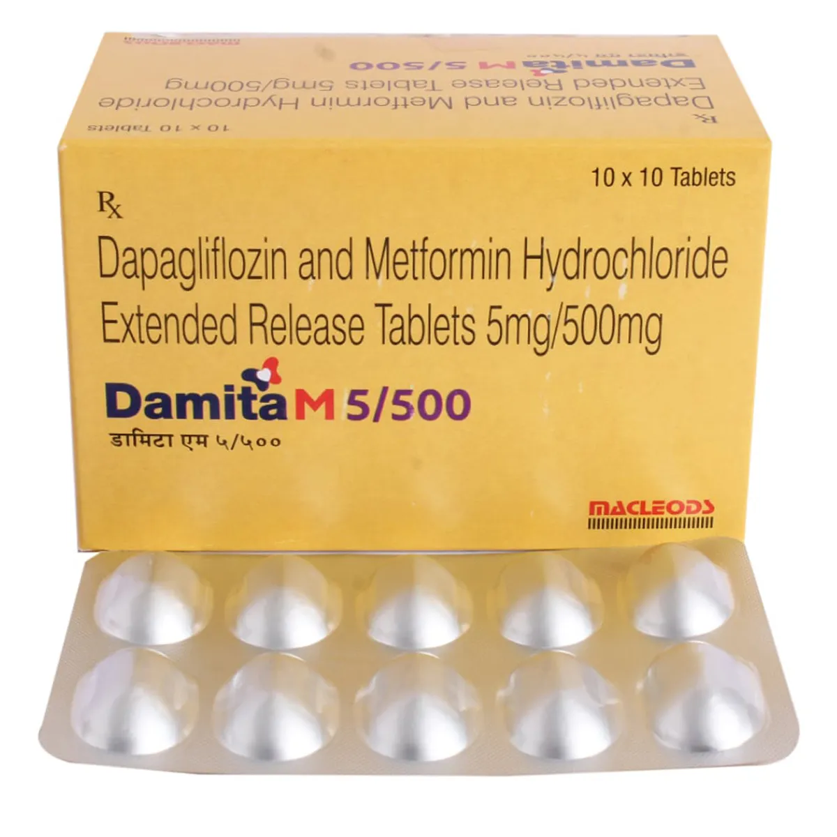 DAMITA M 5/500 MG TAB