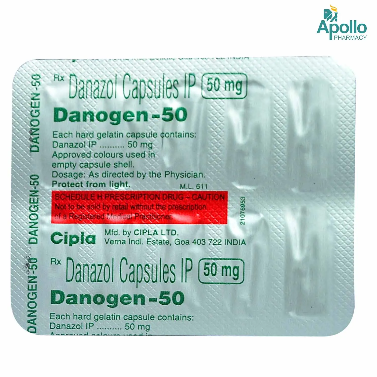 DANOGEN-50MG 10`S