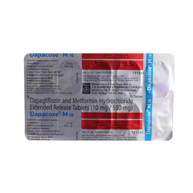 Dapacose M 10 Tab