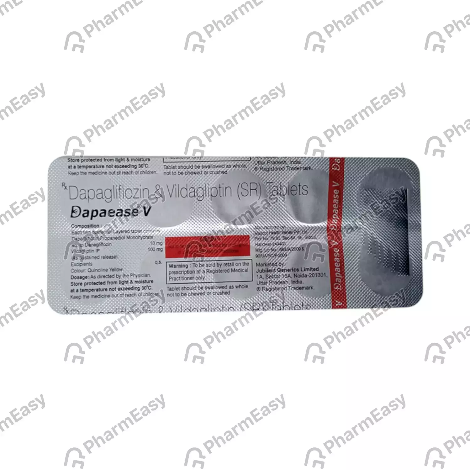 DAPAEASE - V 10MG SR TAB
