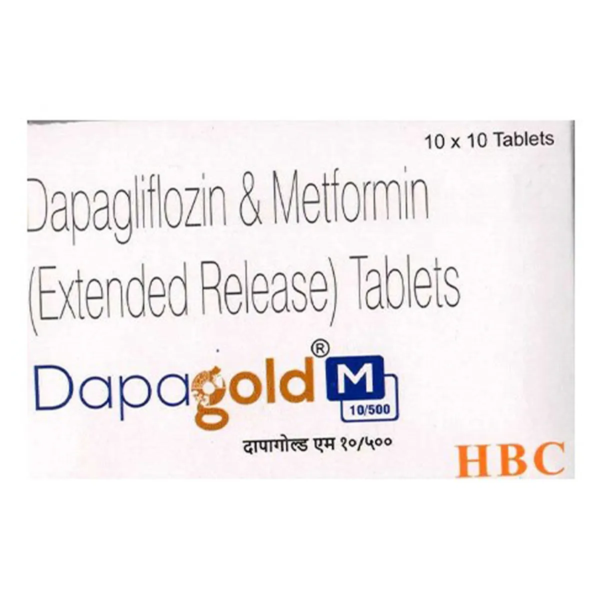 DAPAGOLD M 10/500MG TAB