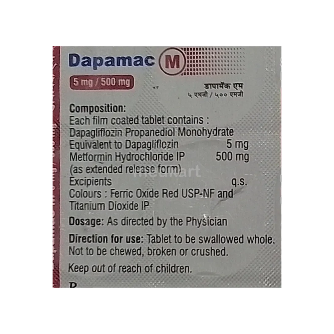 DAPAMAC M 5/500MG