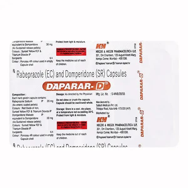 DAPARAR - D CAPS 10`S