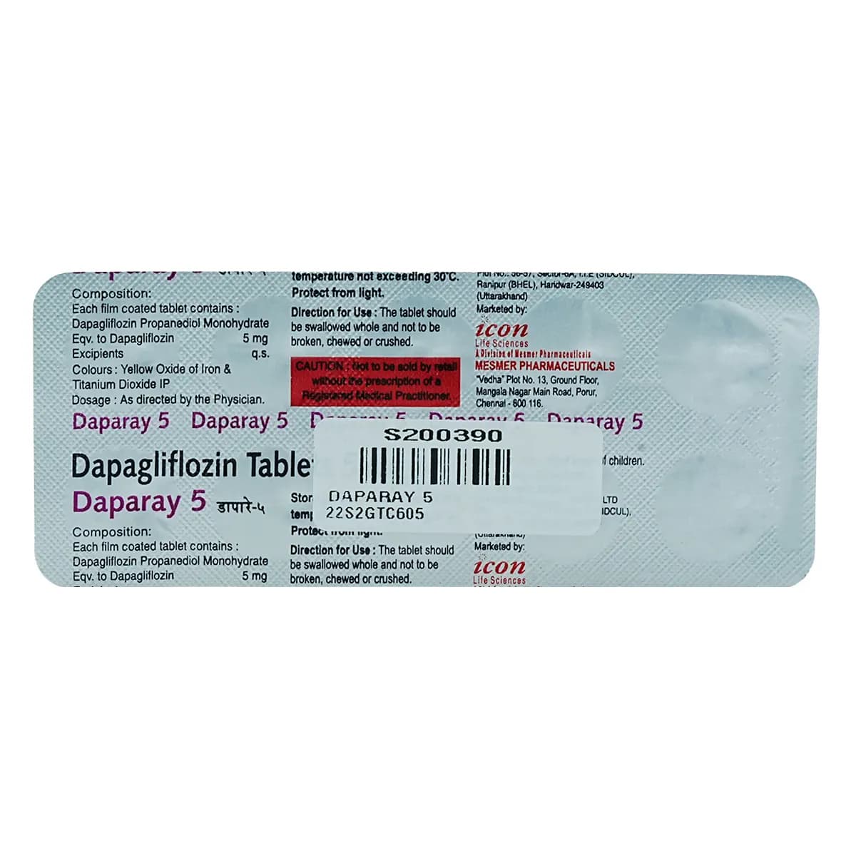 DAPARAY 5 TAB